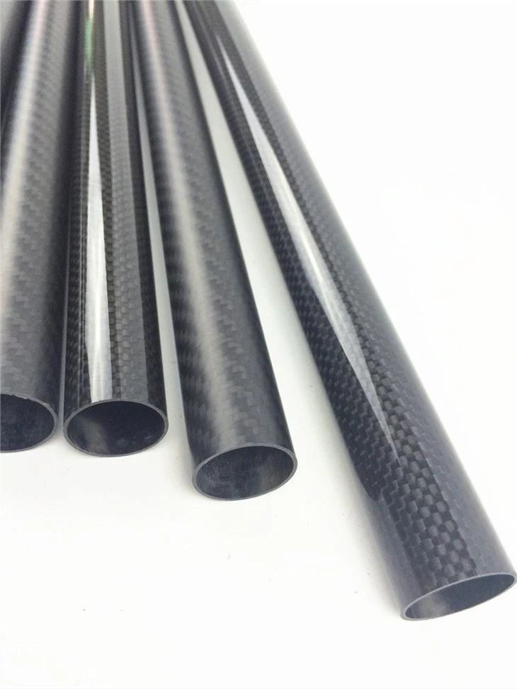 matte plain weave carbon fiber tube
